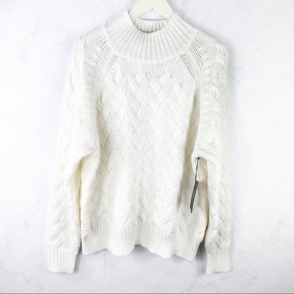 [Vince Camuto] Classic Oversized Cable Sweater
